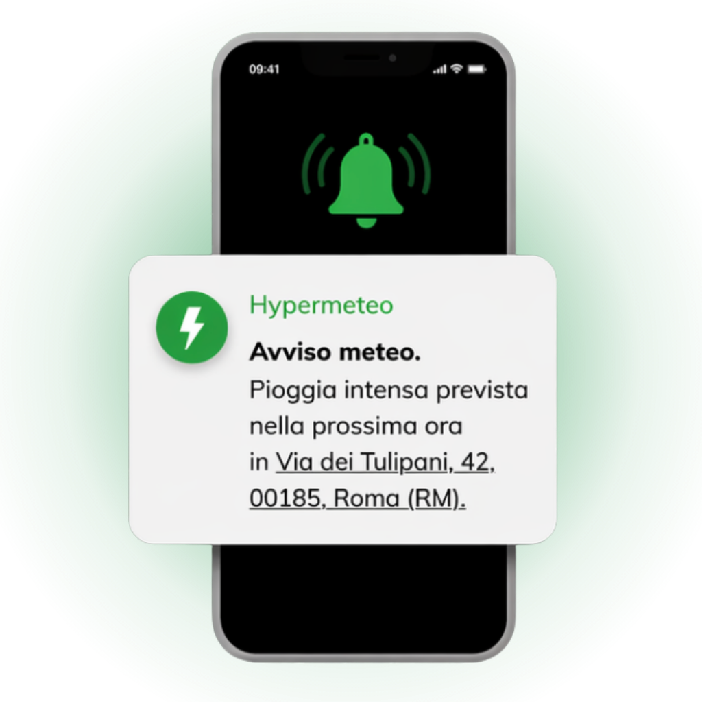 Con notifiche tempestive puoi avvisare gli assicurati prima dell’evento e ridurre l’impatto.